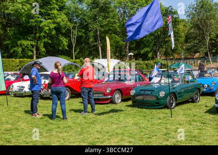 Exposition de voitures anciennes, Bridgnorth, Shropshire, Royaume-Uni. 2025 Banque D'Images