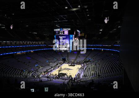 Un aperçu de l'arène le match de saison régulière !St WNBA au Chase Center, le mardi 16 mai 2025, à San Francisco. Le premier match de saison régulière de l'histoire de la franchise Valkyries. (Photo de Gerome Wright/image du sport). Banque D'Images