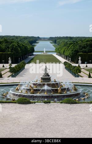 Versailles, France. 19 mai 2025. Jardins du Château de Versailles près de Paris, le 19 mai, photo Jeannes Accorsini/Pool/ABACAPRESS.COM crédit : presse Abaca/Alamy Live News Banque D'Images