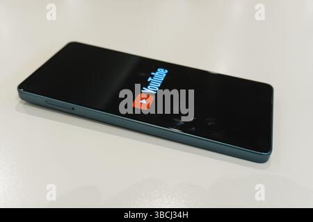 Concept de services YouTube. Bakou, Azerbaïdjan. 18.05.2025. Banque D'Images