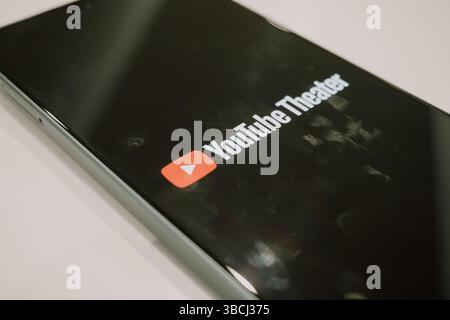 Concept de services YouTube. Bakou, Azerbaïdjan. 18.05.2025. Banque D'Images