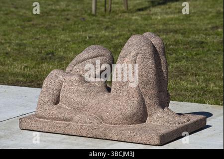 Œuvre d'art, Musée d'art, Tallinn, Estonie, Europe Banque D'Images