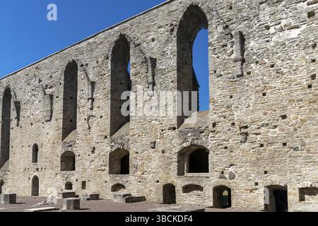 Pirita, Estonie - 6 août 2021 : vue sur les ruines du couvent Saint Brigitta à Pirita près de Tallinn Banque D'Images
