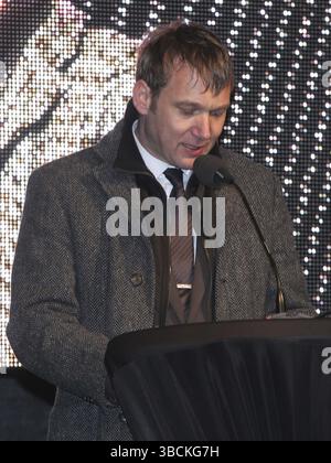 Le politicien allemand de l'AFD Andre Poggenburg à la démo de l'AFD Saxe-Anhalt le 27.01.2016 à Magdebourg, le politicien allemand de l'AFD Andre Poggenburg à l'AFD S. Banque D'Images