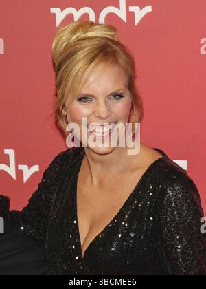 Melanie Marschke, actrice de SOKO Leipzig, au 25e Gala Jose Carreras, le 12 décembre 2019 à Leipzig Banque D'Images