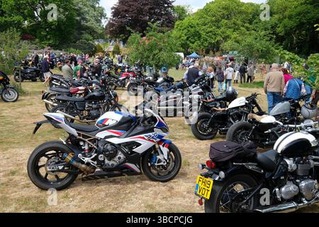 salon de moto classique, lodge stody, nord de norfolk, angleterre Banque D'Images