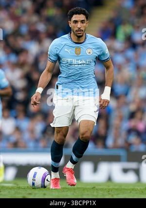 Manchester, Royaume-Uni. 20 mai 2025. Omar Marmoush de Manchester City lors du match Manchester City vs AFC Bournemouth premier League à l'Etihad Stadium, Manchester. Le crédit photo devrait se lire : Andrew Yates/Sportimage crédit : Sportimage Ltd/Alamy Live News Banque D'Images