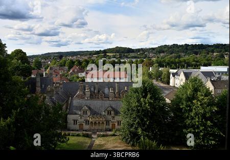 Eh bien, Somerset de la tour de l’église de la famille Cuthbert Banque D'Images