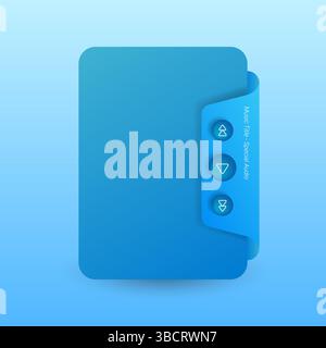 Concept d'interface utilisateur moderne pour un lecteur de musique avec une conception de bannière flottante avec des boutons de lecture et de navigation. Illustration de Vecteur