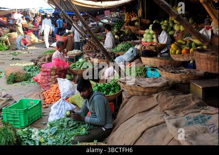Asie,Inde du Sud,Karnataka,march de Mysore /Market of Mysore,Karnataka State,South India,Asia Banque D'Images