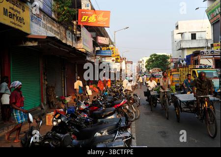 Asie,Inde du Sud,Tamil Nadu,Pondichéry/Puducherry (Pondichéry) in Tamil Nadu,Inde du Sud,Asie Banque D'Images