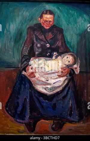 Hérédité, 1905-1906, huile sur toile, Edvard Munch (1863-1944), Oslo,Munchmuseet. Banque D'Images