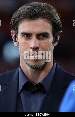 Bilbao, Espagne. 21 mai 2025. Gareth Bale se prépare à la finale de l’Europa League 2024/2025 entre Tottenham Hotspur et Manchester United au stade San Mames de Bilbao (Espagne), le 21 mai 2025. Crédit : Insidefoto/Alamy Live News Banque D'Images