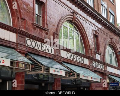 Station de métro Covent Garden London, Londres, Royaume-Uni Banque D'Images