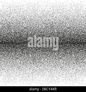 Texture demi-teinte horizontale. Vecteur de dégradé de points. Sens de fondu latéral. Détail d'ombrage monochrome. Illustration de Vecteur