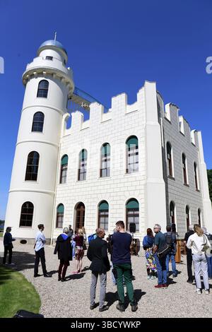 Berlin, Allemagne. 21 mai 2025. Berlin-Zehlendorf : entièrement rénové. Le château de Peacock Island (photo de Simone Kuhlmey/Pacific Press) crédit : Pacific Press Media production Corp./Alamy Live News Banque D'Images