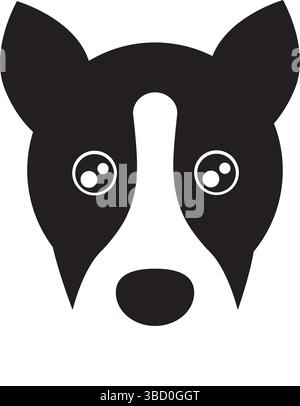 Logo chien, symbole, signe de protection Illustration de Vecteur