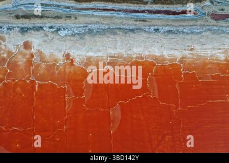 Pékin, Chine. 20 mai 2025. Une photo prise par un drone le 20 mai 2025 montre le paysage du lac salé à Yuncheng, dans la province du Shanxi au nord de la Chine. Crédit : Zhan Yan/Xinhua/Alamy Live News Banque D'Images