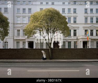 © John Angerson.le siège de l'ambassade iranienne à Londres a commencé le 30 avril 1980, lorsque six hommes armés ont pris d'assaut l'ambassade iranienne à Princes Gate, Londres. Banque D'Images