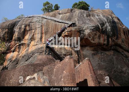 Sri Lanka. Sirigiya. Forteresse. 5ème siècle. Banque D'Images