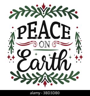 'Festive Christmas Clipart Set - Père Noël, arbre, cadeaux, icônes, ornements, éléments de vacances dessinés à la main' Illustration de Vecteur