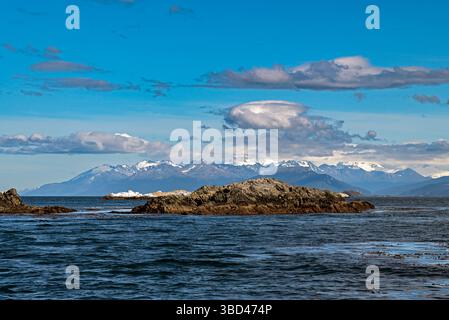 Terre des îles de feu. Beagle Channel. Ushuaia. La fin du monde. Argentine du Sud Banque D'Images