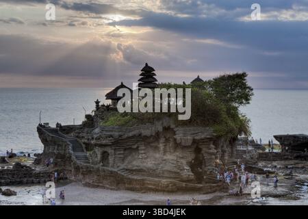 Temple de la mer Pura Tanah Lot, Bali, Indonésie Banque D'Images