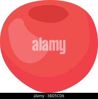 Icône de tomate rouge entière. Vecteur Illustration de Vecteur