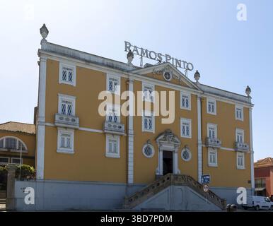 Ramos Pinto Porto Lodge bâtiment, Vila Nova de Gaia, Porto, Portugal Banque D'Images