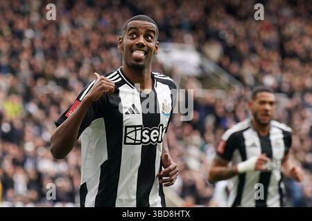 Photo du dossier datée du 02-03-2025 de l'attaquant suédois Alexander Isak. Date d'émission : vendredi 23 mai 2025. Banque D'Images