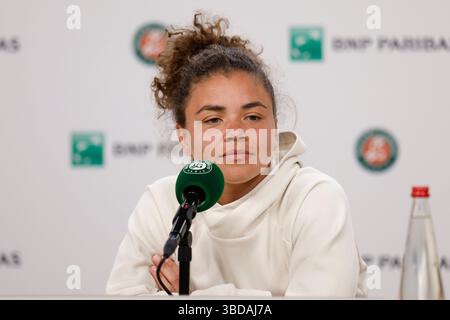 Paris, Paris, France. 23 mai 2025. Jasmine Paolini (ITA) lors de la journée des médias du Grand Chelem de Roland Garros 2025, au stade Roland Garros - le 23 maiÂ Â » 2025.Paris - France (crédit image : © Loic Baratoux/ZUMA Press Wire) USAGE ÉDITORIAL SEULEMENT ! Non destiné à UN USAGE commercial ! Banque D'Images