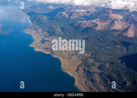 Vol de Ushuaia à El Calafate. Patagonie, Argentine Banque D'Images