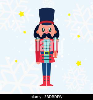 Soldat casse-noisette en uniforme. Vecteur Illustration de Vecteur