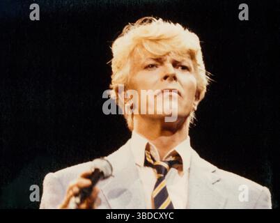 David Bowie, le Colisee, Québec, Canada, 11 juillet, 1983. Banque D'Images