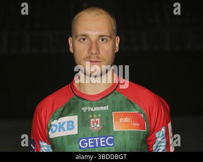 Joueur suédois de handball Daniel Pettersson SC Magdeburg HBL Liqui Moly Handball Bundesliga saison 2021-22, joueur suédois de handball Daniel Pettersson SC Banque D'Images