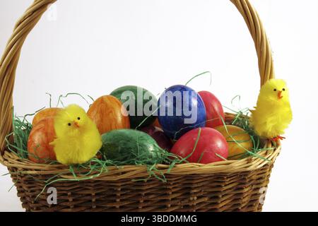 Panier de Pâques Banque D'Images