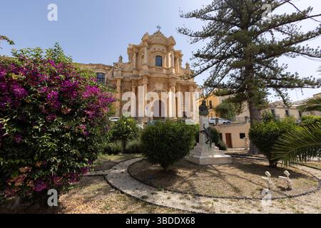 NOTO, ITALIE, 22 JUIN 2023 - Eglise Saint Dominique à Noto, province de Syracuse, Sicile, Italie Banque D'Images
