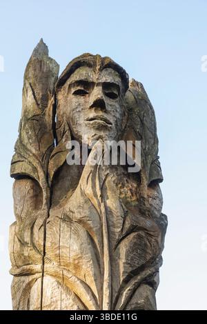 Angleterre, Somerset, Bath, jardins botaniques, le totem de Bath Banque D'Images