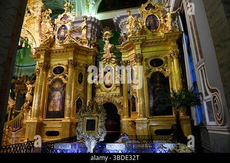 Intérieur de la forteresse Pierre et Paul à Saint-Pétersbourg, Russie. Banque D'Images
