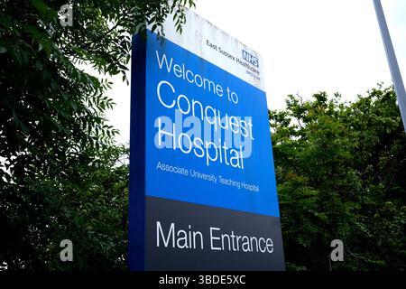 Conquest NHS Hospital, la crête, hastings Town, East sussex, uk Banque D'Images