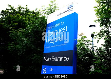 Conquest NHS Hospital, la crête, hastings Town, East sussex, uk Banque D'Images