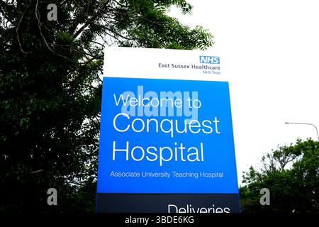 Conquest NHS Hospital, la crête, hastings Town, East sussex, uk Banque D'Images