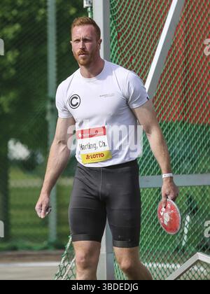 Lanceur de disques allemand Christoph Harting SCC Berlin à la 15ème Schoenebecker SoleCup 2021, lanceur de disques allemand Christoph Harting SCC Berlin à la 1 Banque D'Images