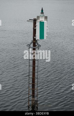 Marques de navigation dans les fjords de Norvège Banque D'Images