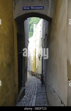 Kleine Messergasse, vieille ville, Passau, Bavière, Allemagne Banque D'Images