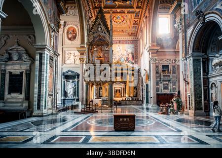 Archibasilique Saint-Jean-de-Latran, cathédrale de Rome Banque D'Images