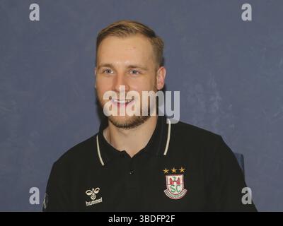 Joueur suédois de handball Daniel Pettersson SC Magdeburg HBL Liqui Moly Handball-Bundesliga saison 2020-21, joueur suédois de handball Daniel Pettersson SC Banque D'Images