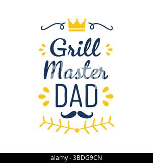 Carte imprimable et significative de fête des pères et paquet d'art mural avec des messages d'amour, d'appréciation et de gratitude de la part des enfants, du fils, du daugh Illustration de Vecteur