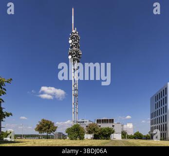 Deutsche Telekom Science Park Radio Tower in Science Park II Ulm, Bade-Wuerttemberg, Allemagne, Europe Banque D'Images