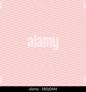 Seamless Pastel Pink Wave Pattern Soft Line fond ondulé, emballage, textile, papier peint numérique abstrait Illustration de Vecteur